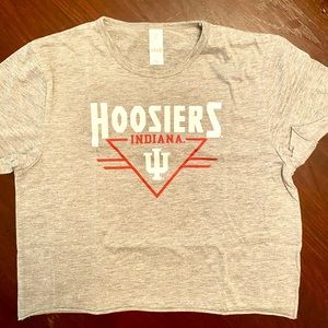 Junior Girls Indiana Hoosiers Sport Crop Top